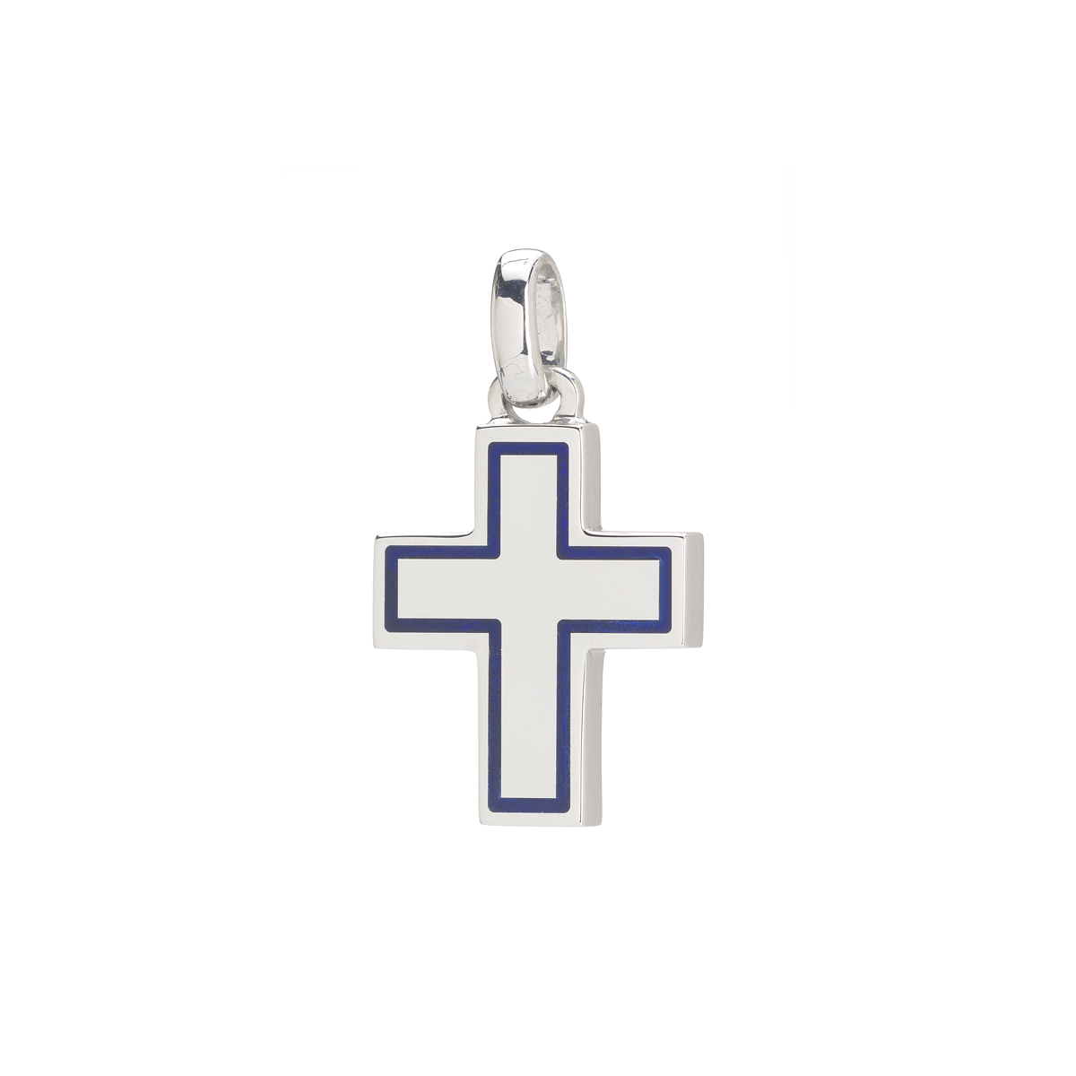 WHITE GOLD CROSS K14