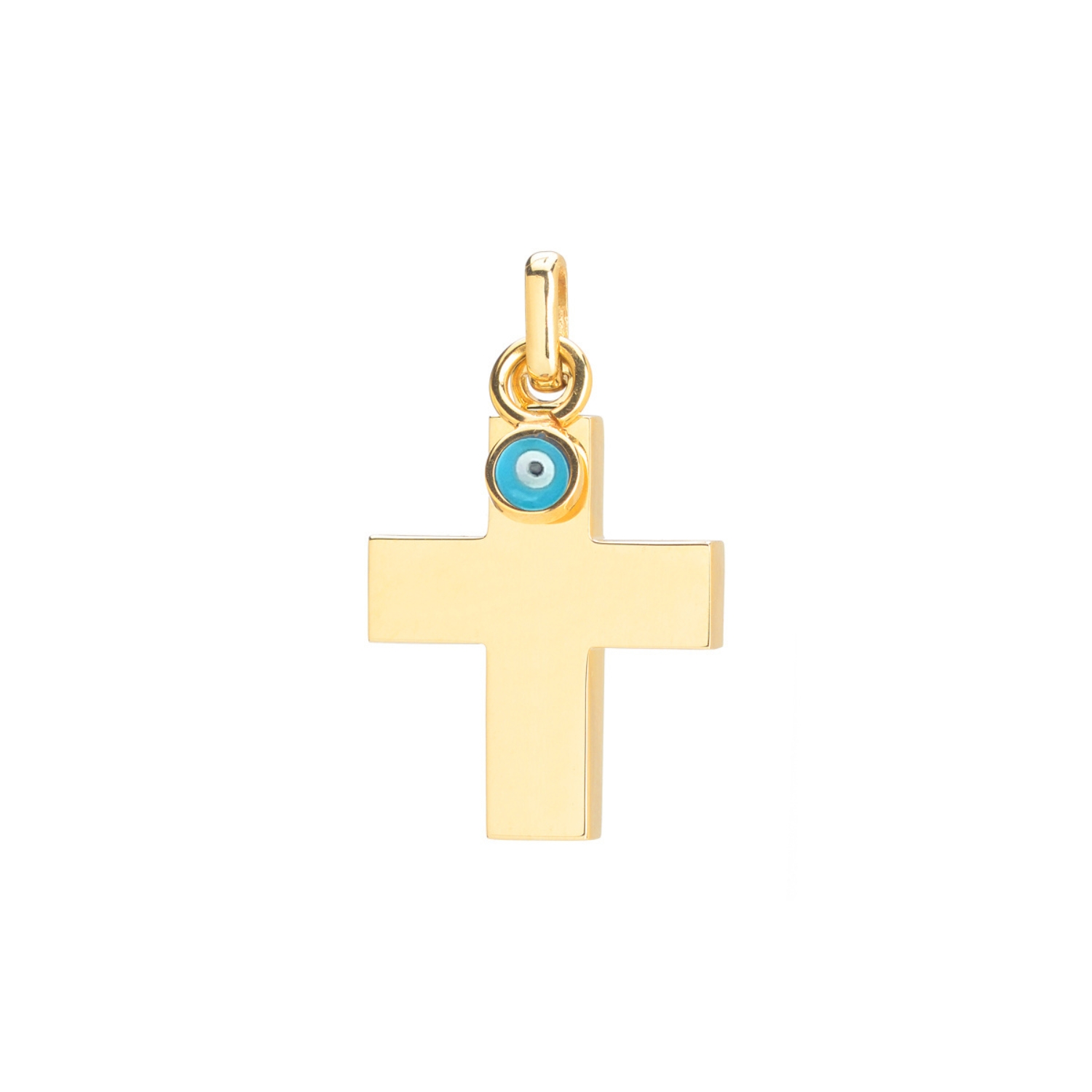CROSS K14 GOLD WITH DOUBLE IVORY EYE