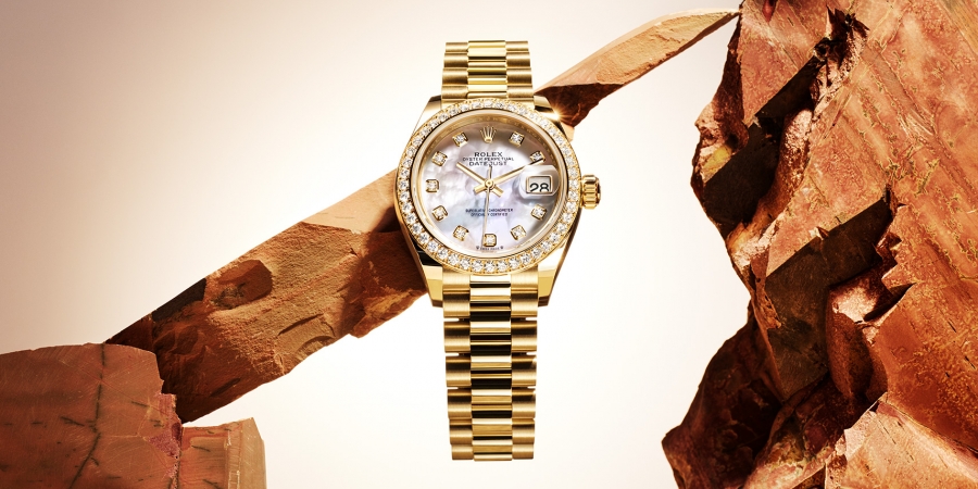 golden Rolex watch