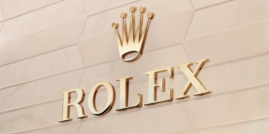 The logo of Rolex