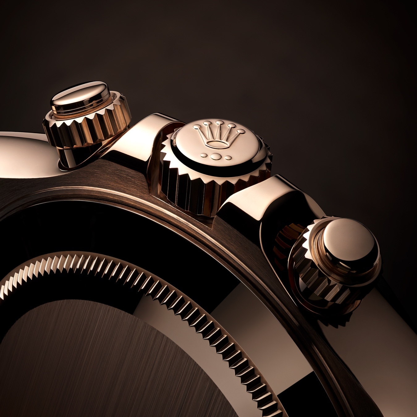 Rolex's pusher and crown